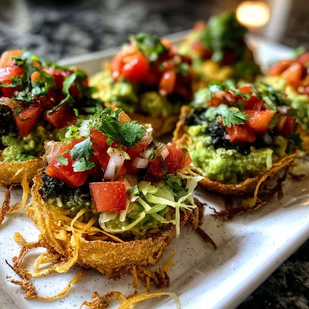 Super Bowl Crispy Veggie Tostada Bites