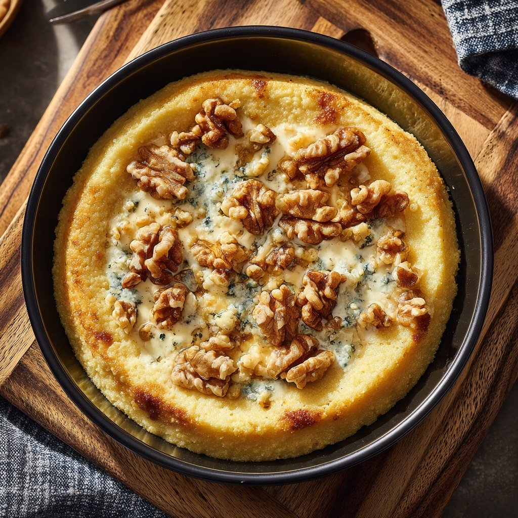 Polenta with Gorgonzola and Walnuts