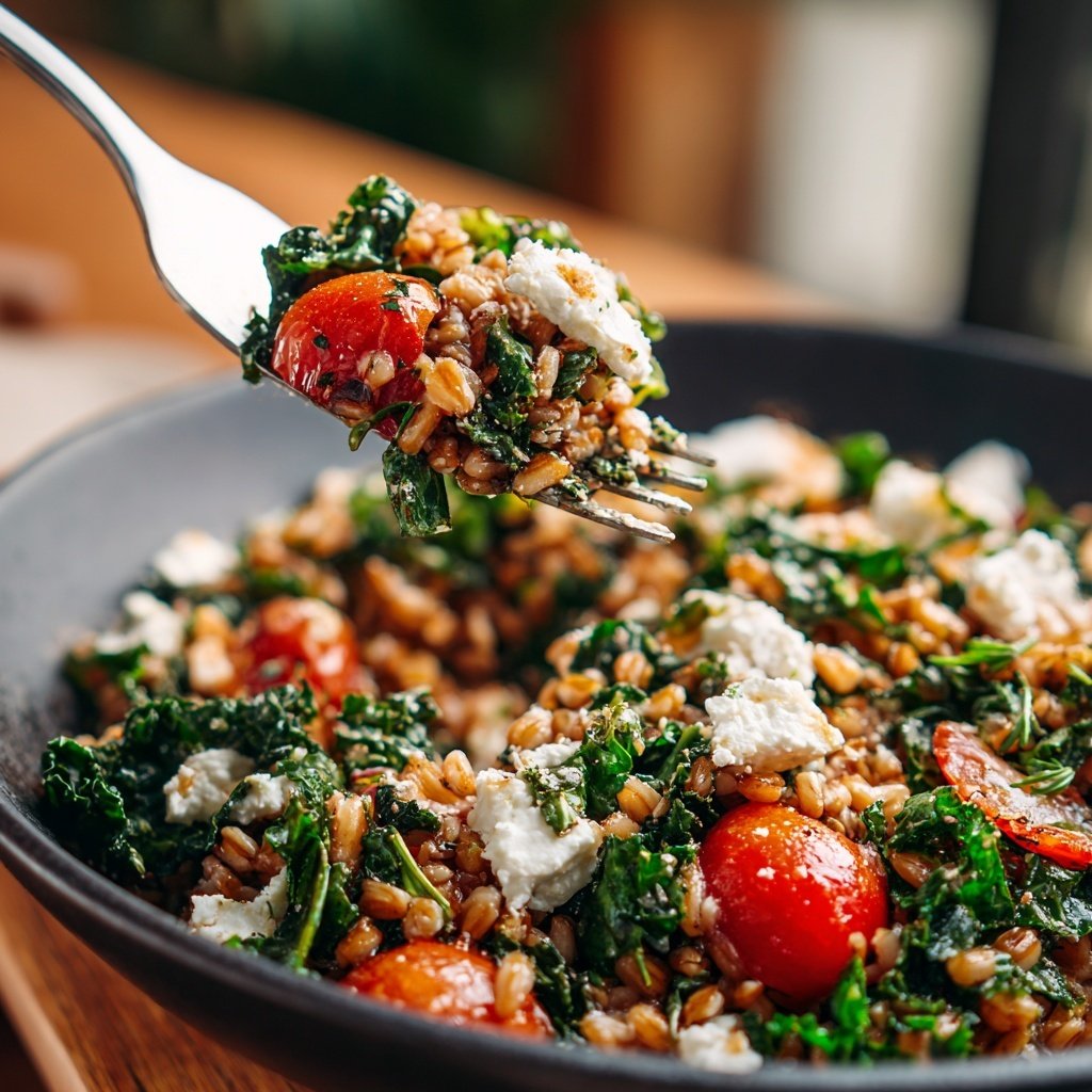 Healthy Lunch Farro Salad