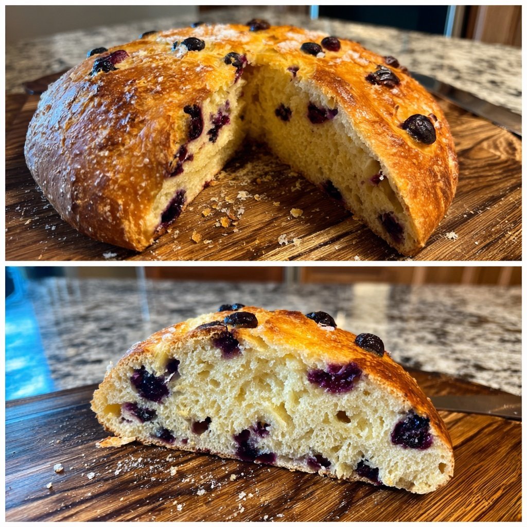 Blueberry Lemon Artisan Bread