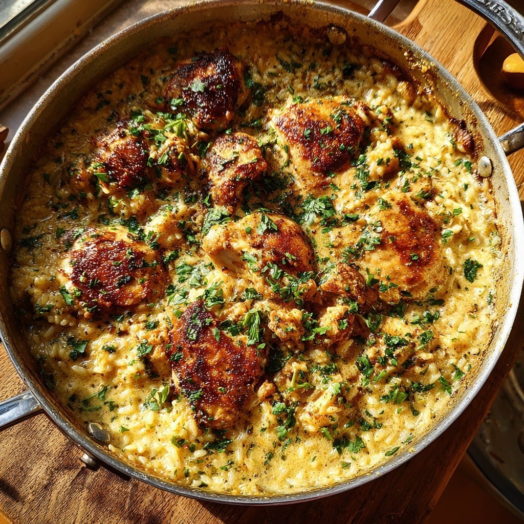 Creamy One Pot Chicken And Rice
