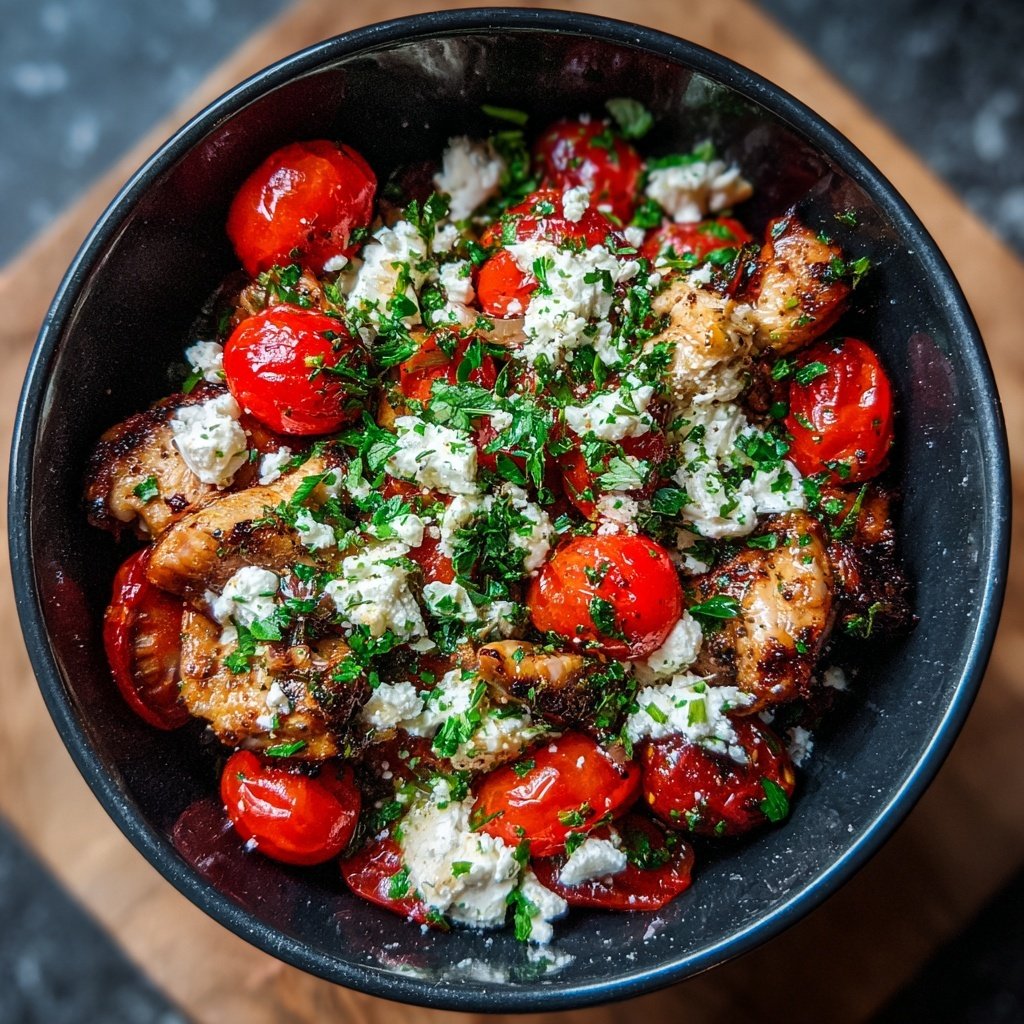 Easy Healthy Mediterranean Chicken Bowl