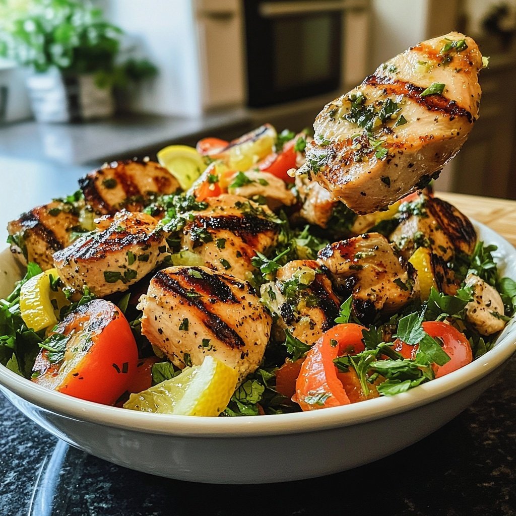 Grilled Lemon Herb Chicken Bowl
