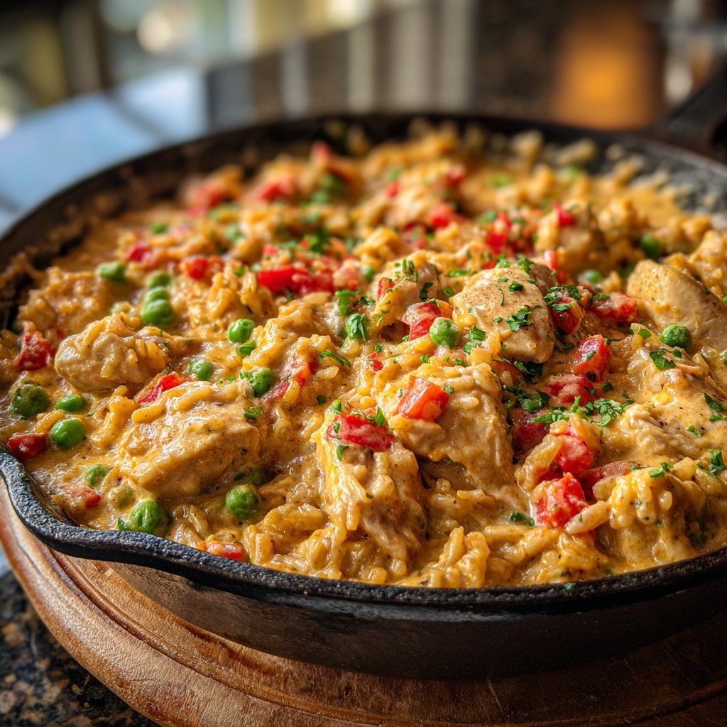Creamy Chicken Rice Skillet