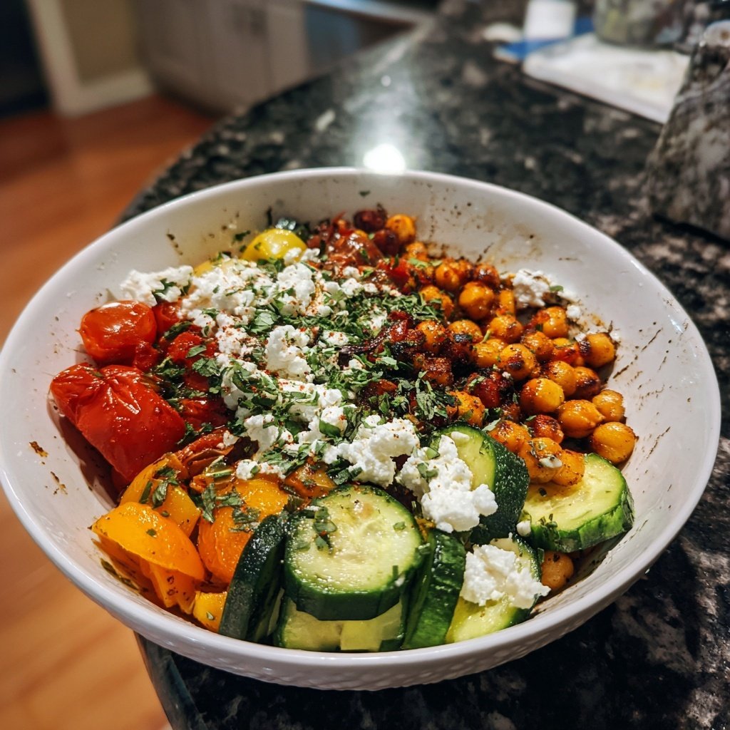 Healthy Dinner Mediterranean Veggie Bowl