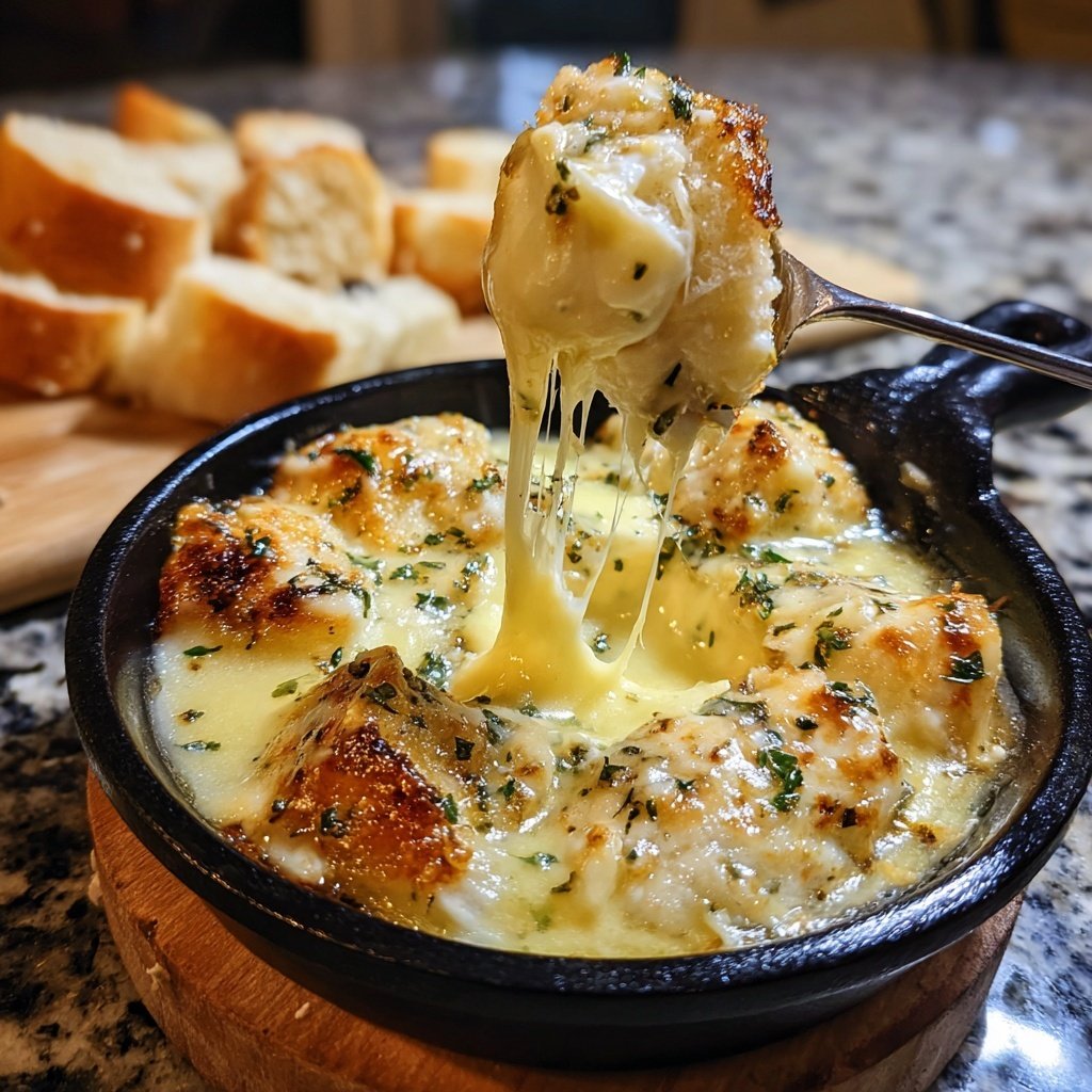 Fondue with Goat Cheese and Herbs