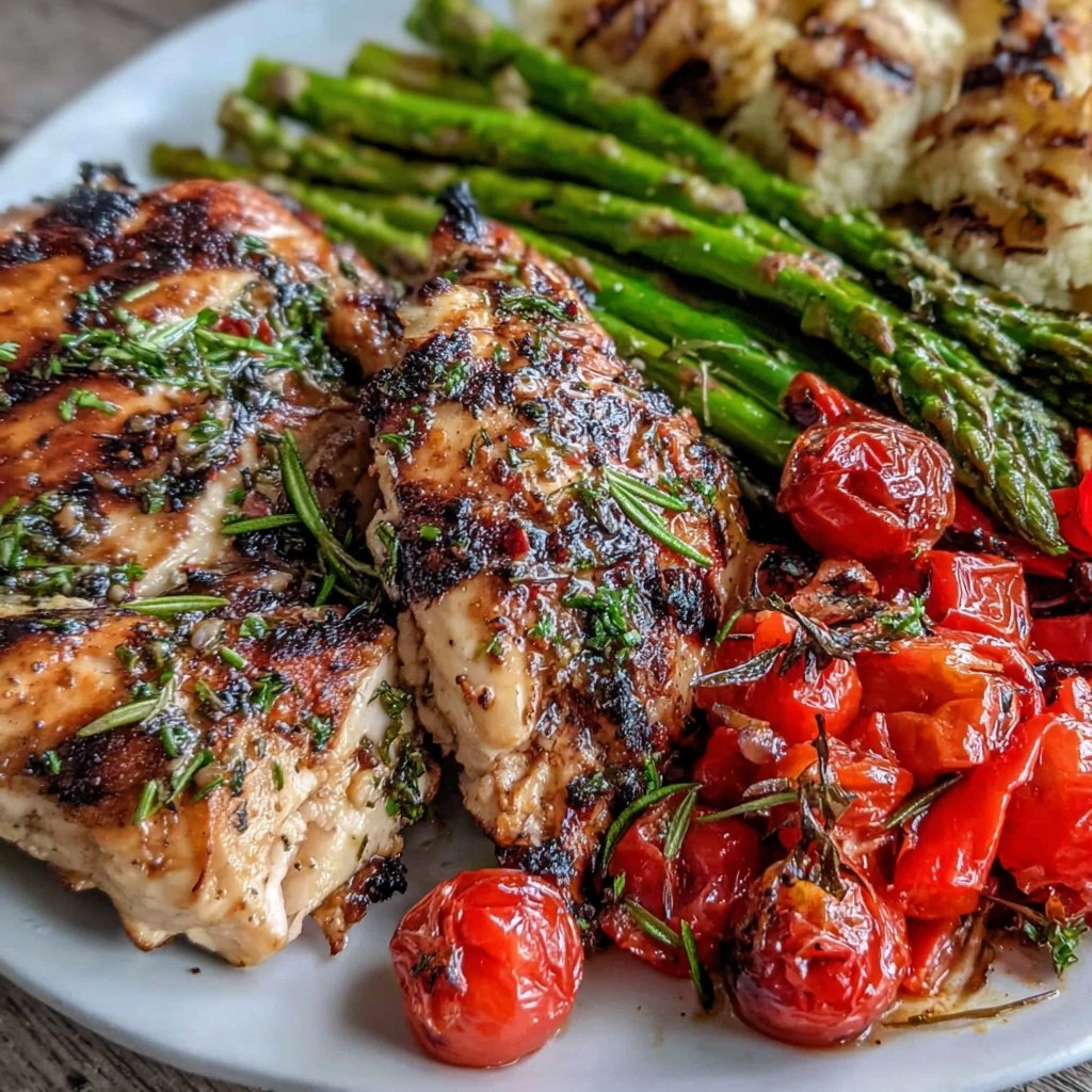 Healthy Lemon Herb Chicken With Roasted Vegetables
