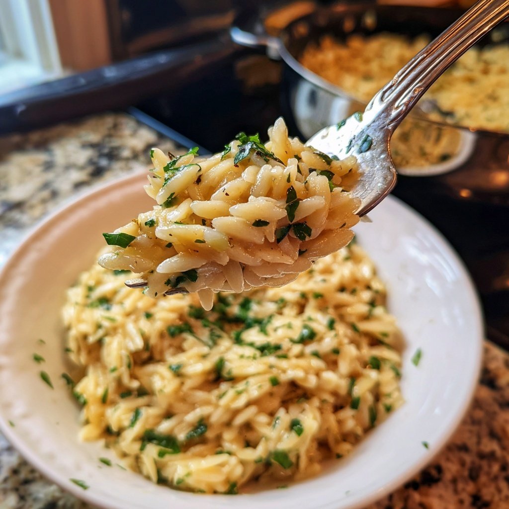 Romantic Creamy Orzo for Two